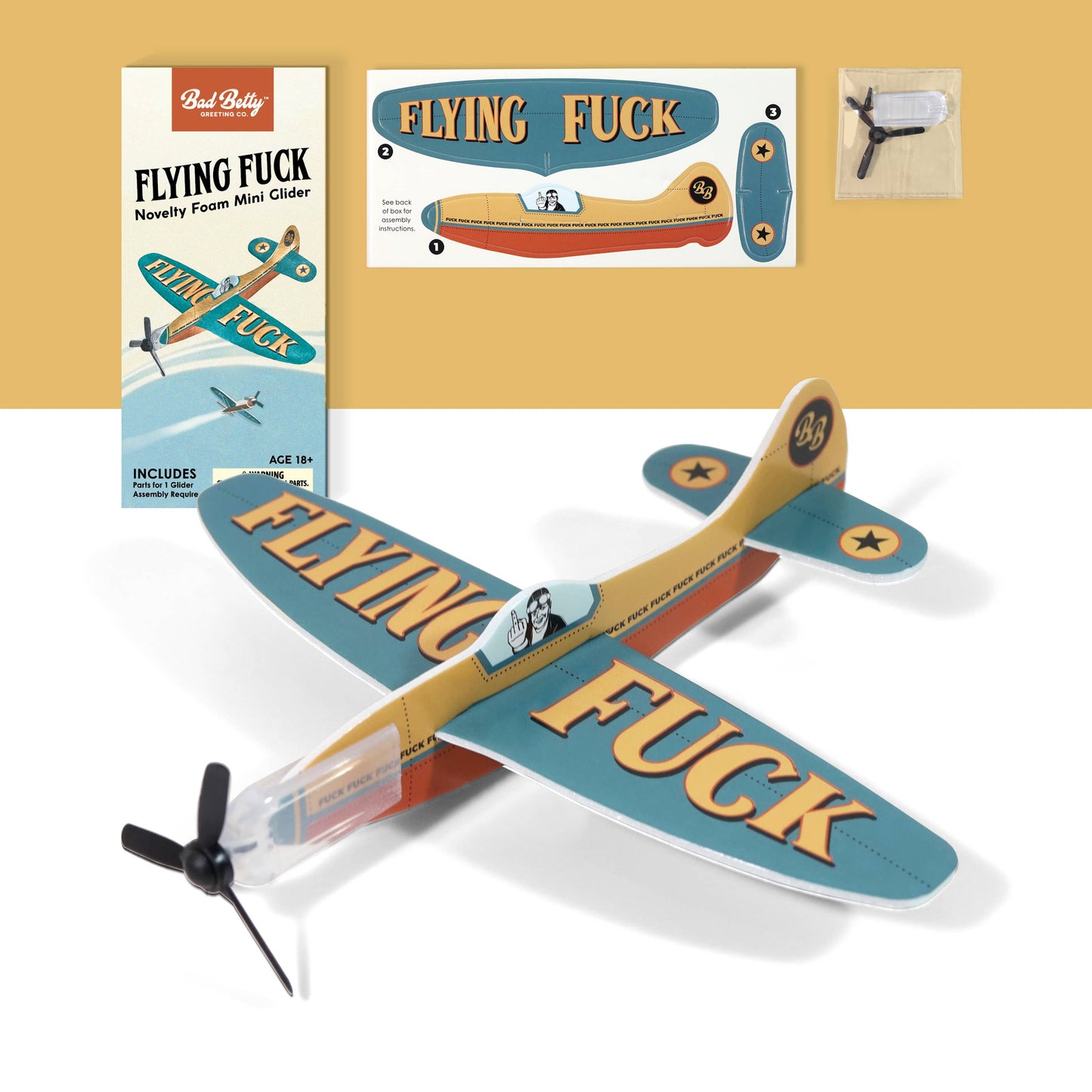 🛩️ Novelty “Flying F*ck” Foam Glider – The Gift No One Saw Coming
