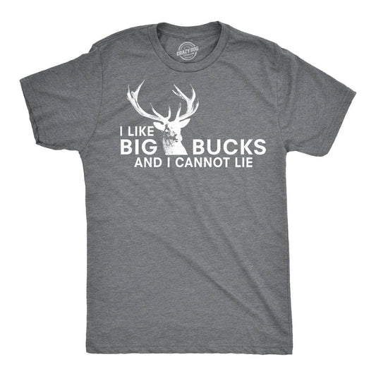 I Like Big Bucks and I Cannot Lie Funny Hunting Men’s T-Shirt – Deer Graphic Tee