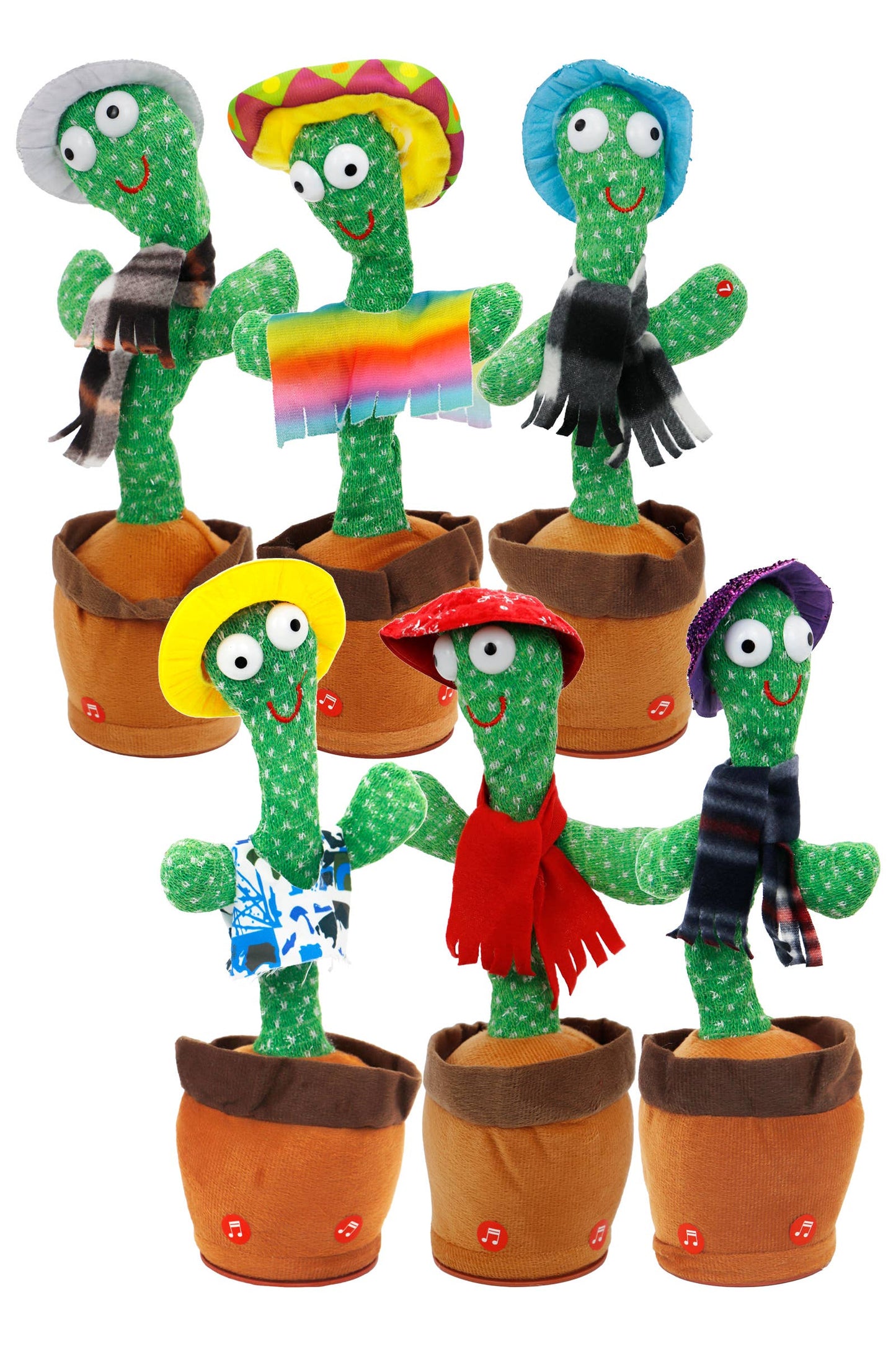 Fiesta Sombrero Cactus Sound Mimicking Dancing Toy