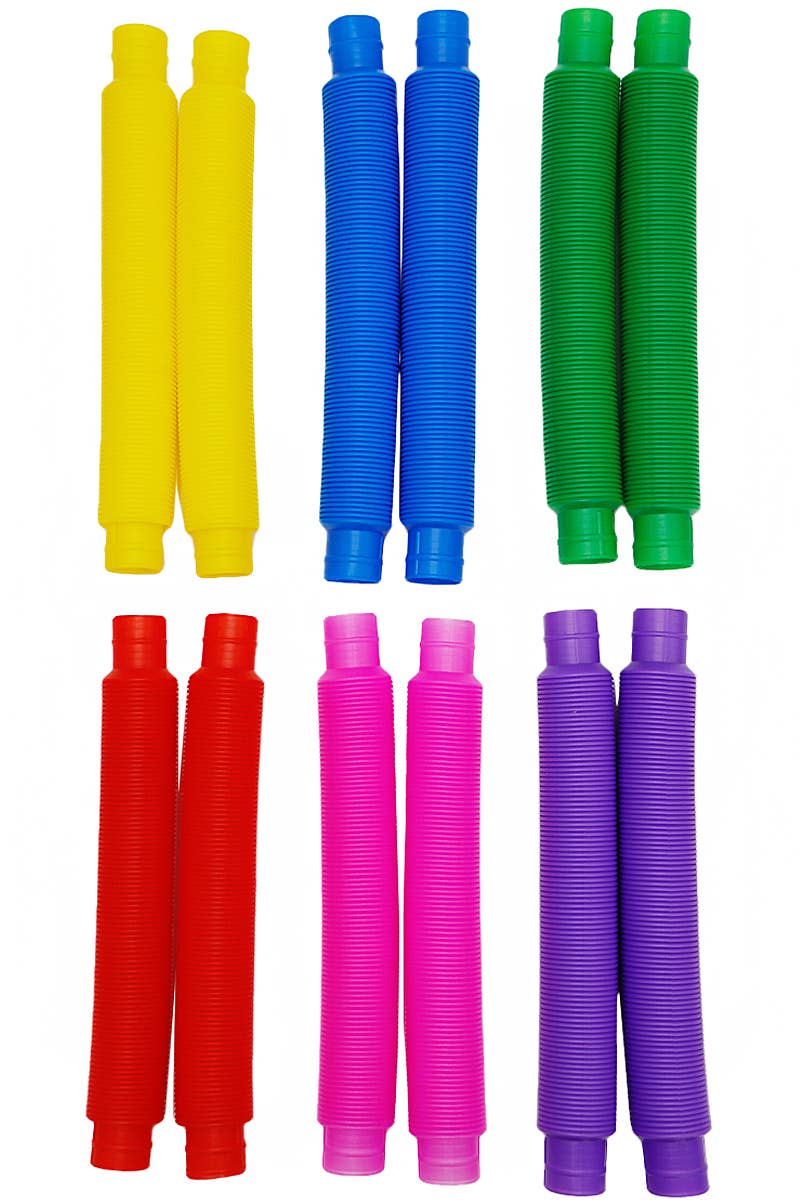 Large Pop Snap Stretch Accordion Tube Toy