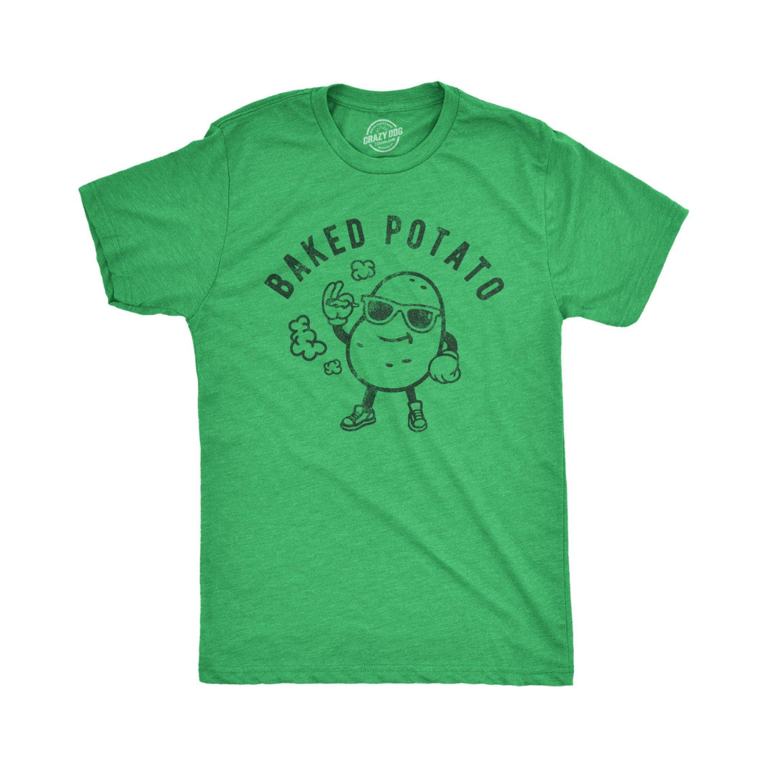 Baked Potato 420 Men’s Graphic T-Shirt – Funny Cannabis Munchies Meme Tee