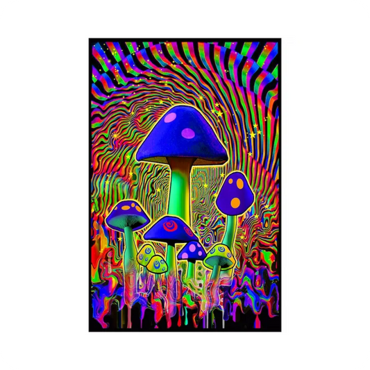 🍄 Mind Melt Blacklight Poster – 23x35"