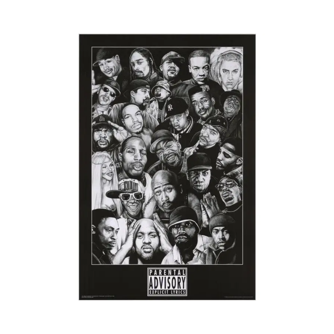 π€ Rap Gods 24x36 β Legendary Lineup, Immortalized