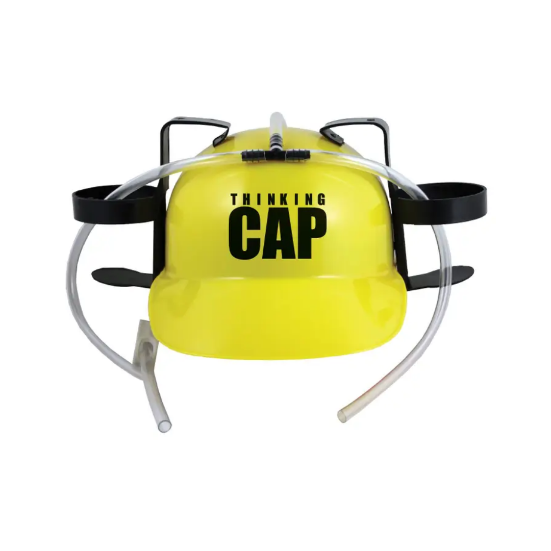 🧠 Thinking Cap Drinking Hat – For Highly Advanced Dumb Ideas