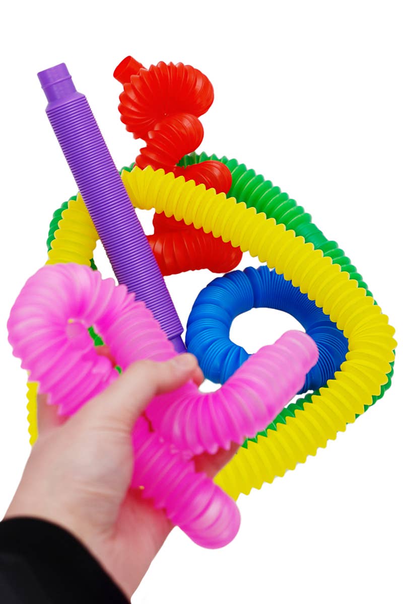 Large Pop Snap Stretch Accordion Tube Toy