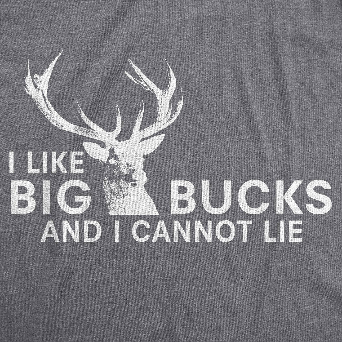I Like Big Bucks and I Cannot Lie Funny Hunting Men’s T-Shirt – Deer Graphic Tee