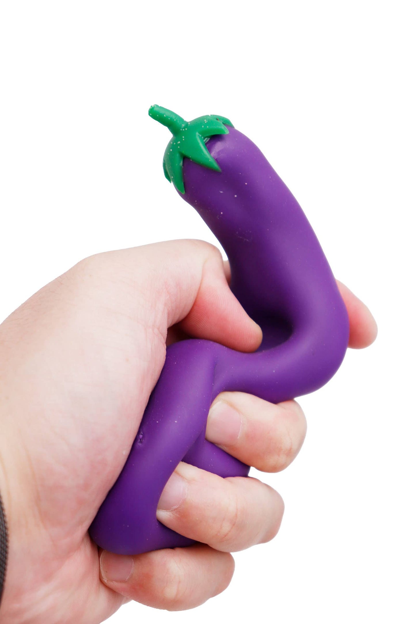 Eggplant Sand Filled Stretch Pull Squishy
