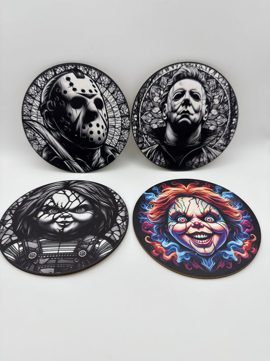 Horror Coasters (9 Designs)