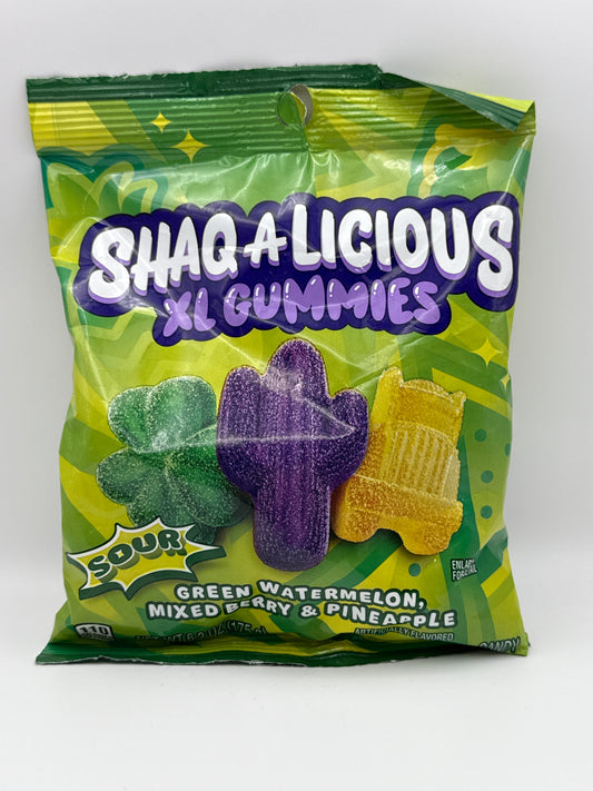 🌟 Shaq-A-Licious XL Gummies – Sour Shapes Edition