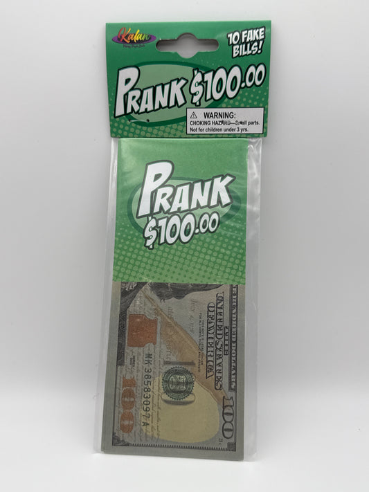 💵 Fake $100 Bill Prank – 10-Pack