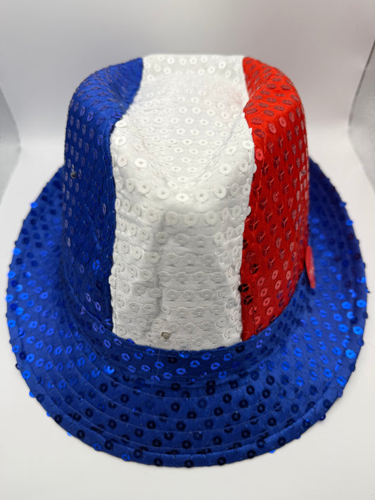 LED Patriotic Sequin Fedora