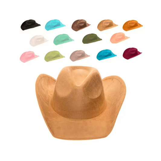 🤠 Vegan Suede Cowboy Hat