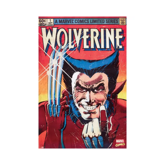 🦸♂️ Wolverine Vintage Comic Book Poster – 24x36