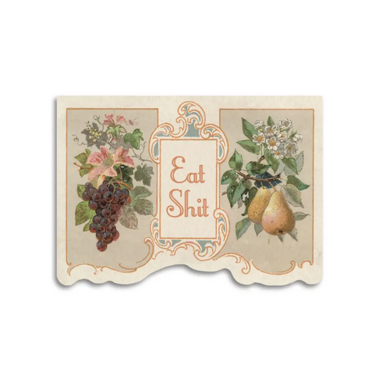 💐 Eat Shit – Vintage-Inspired Insult Greeting Card