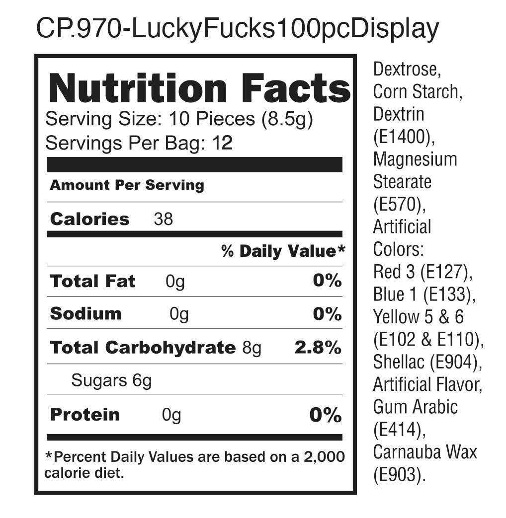 🍀 Lucky F*cks Candy – 3oz Bag