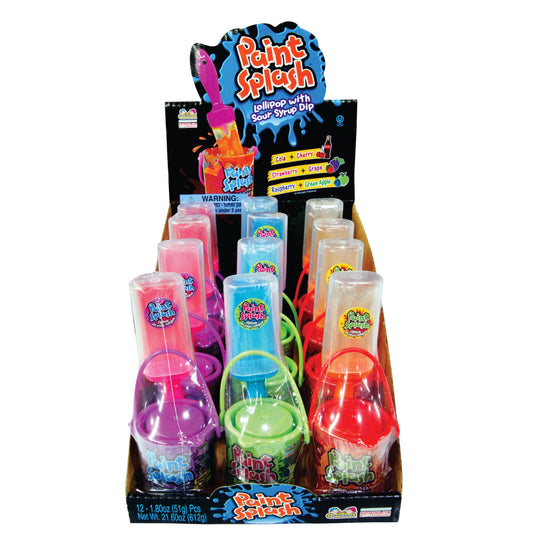 Kidsmania Paint Splash - Lollipop w/Sour Syrup Dip